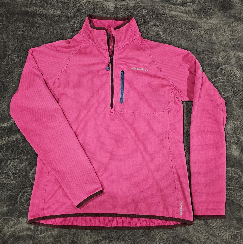 Eddie Bauer Women's High Route Grid Fleece 1/4-Zip Pullover
